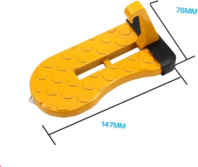 Car Door Step with Glass Breaker Safety Hammer & Roof Rack Access,Foldable Roof Rack Door Step - Fits Most Car, SUV and Truck, Max Load 400 lbs