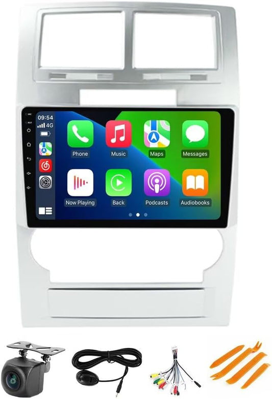 Android 14 Car Stereo Radio for Dodge Charger 2008 2009 2010, Biorunn 9 Inch GPS Navigation Wireless Wired Car-Play Android Auto Head Unit IPS Touch Screen Blue-Tooth RDS 2GB RAM 32GB ROM