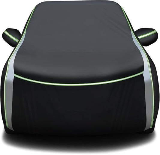 420D Waterproof Car Cover Fits for Nissan Rogue 2008-2025 2026, All Weather Car Covers for Rogue Accessories, Exterior Cover Outdoor with Zipper & Reflective Strips