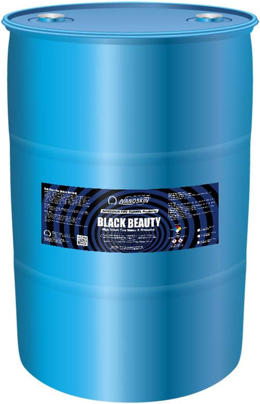 Nanoskin Black Beauty Tire Shine & Conditioner 55 Gallons - Water-Repellent & UV Resistant - Non-Greasy Finish - Restores Black Look | Works with Manual & Automatic Applicators for Cars, Trucks, SUV
