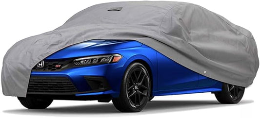 Ultimum Series Car Cover Waterproof All Weather for Honda Civic Car Cover Si 2017-2026 Sedan 4-Door - Protection Semi Custom Fit - Dust, Sun, Snow, Rain, Protection in&Outdoor