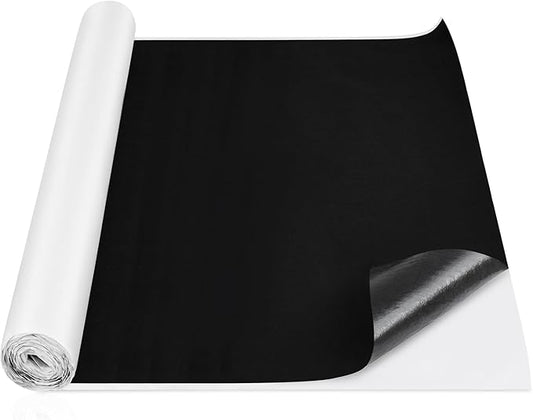 Nuanchu 51.6 Square Feet 47.2'' x 157.5'' Black Underfelt Carpet with Adhesive Back for Speaker Sub Box, Underfelt Carpet for RV, Boat, Marine, Auto, Truck, Car Trunk, Door Liner, Desk