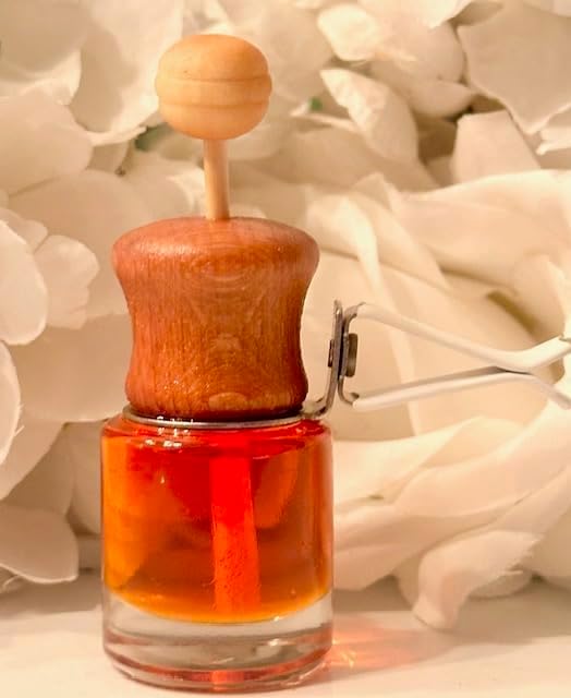 Car Air Freshener and Essential Oil Diffuser with Vent Clip, Handmade Long Lasting Scent, Eliminate Unwanted Odors, Organic & Vegan, 130 Fragrances (Hot Buttered Popcorn)