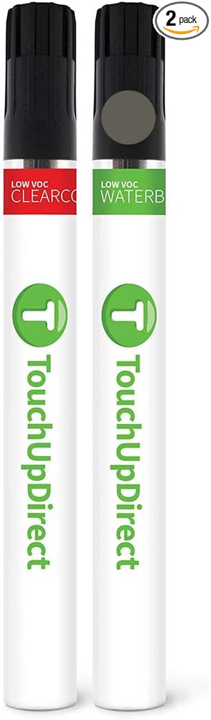 TouchUpDirect NH-737M Polished Gray Metal Metallic Compatible with Honda Exact Match Touch Up Paint Brush - Essential Kit