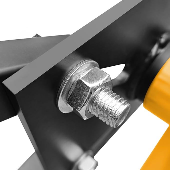 Engine Stand 2000LBS Capacity Engine Hoist Motor Stand 360 Degree Rotating with 6 Casters, 4 Adjustable Arms, Jack Stands with Foldable Frame for Auto Repair, Vehicle Maintenance Yellow