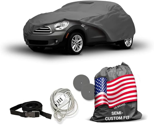 Ultimum Series Car Cover Waterproof All Weather for Mini Cooper Car Cover Paceman S 2013-2016 Hatchback 2-Door - Protection Semi Custom Fit - Dust, Sun, Snow, Rain, Protection in&Outdoor