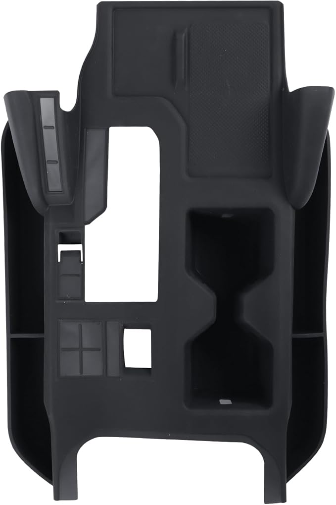 Central Control Silicone Storage Box for 2024 2025 Toyota Land Cruiser 250 1958 Prado Lc250 Seat Gap Storage Box Wireless Charging Silica Gel Pad Modification 2025 Land Cruiser Accessories (Black)