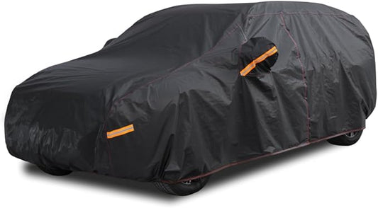 6 Layer Heavy Duty SUV Car Cover Waterproof All Weather Protection with Cotton Liner, Universal Fit Toyota RAV4, Honda CRV, Tesla Model Y, Audi Q5, Nissan Rogue, Mazda CX-5, Kia Sorento
