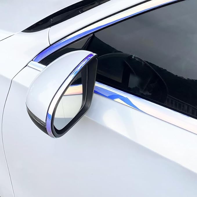 16Ft Iridescent Color Car Motor Bike Self-Adhesive Exterior and Interior Molding Trim Universal Dashboard Bumper Window Door Body Side Decorative Strip Scratch-Proof (Width: 1 inch (25mm))