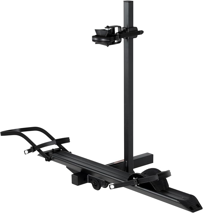 Young 100LBS. Capacity Aluminum 1-Ebike Rack for Bicycles and Electric Bikes, fits Car SUV Van RV and Trailer with 2" Receiver, Fits up to 5" Fat Tire Width and 50" Wheelbase