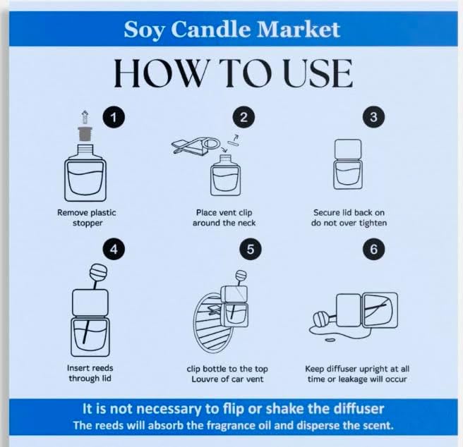 Car Air Freshener and Essential Oil Diffuser with Vent Clip, Handmade Long Lasting Scent, Eliminate Unwanted Odors, Organic & Vegan, 130 Fragrances (Hot Buttered Popcorn)