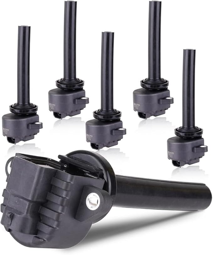 ECCPP ignition coil coils UF252 PACK OF 6,for Isuzu Trooper 3.5L 2000-2002,for Isuzu Rodeo 3.2L 2000-2004,for Isuzu Axiom 3.5L 2002-2004,for Honda Passport 3.2L 2000-2002 UF252 C1255 E866