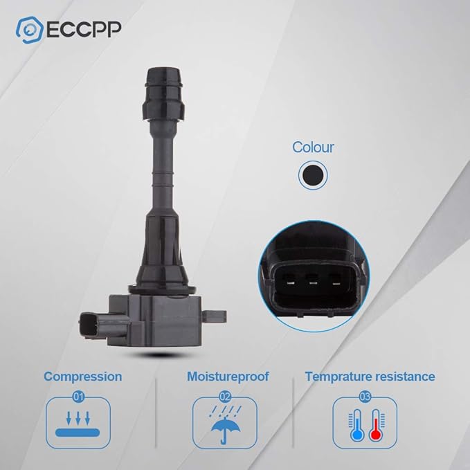 ECCPP Portable Spare Car Ignition Coils Compatible for Nissan Armada/Titan for Infiniti QX56 2004-2006 Replacement for UF510 C1483 for Travel, Transportation and Repair (Pack of 1)