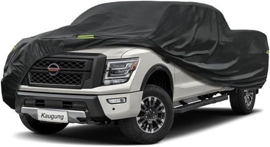 Waterproof Truck Cover Fit Nissan Titan XD from 2016 to 2025 (Regular Cab/King Cab/Diesel), 7 Layers Outdoor Heavyduty Full Pickup Cover All Weather,Outdoor Sun UV Rain Dust Protection.