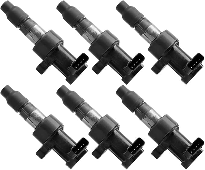 ECCPP Portable Spare Car Ignition Coils Compatible for Jaguar S-Type/X-Type V6 2.5L 3.0L 2002-2008 Replacement for UF435 5C1399 for Travel, Transportation and Repair (Pack of 6)
