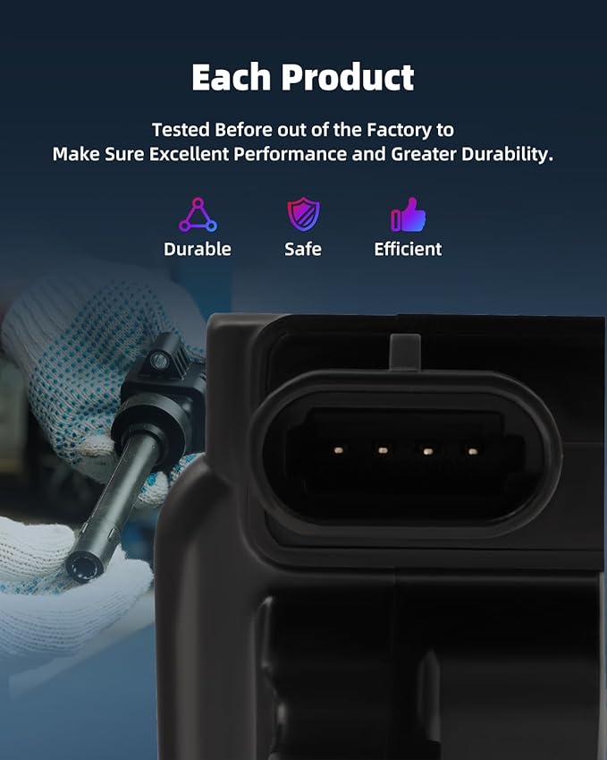 ECCPP 8 ignition coils with 8 iridium Spark Plugs,D510C,for Chevrolet for GMC CadillacCamaro Corvette Express Impala CTS Rainier Avalanche for Silverado Suburban Savana