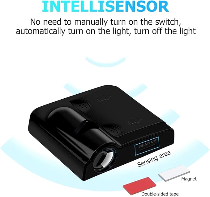 4PCS No Fade Car Door Lights,Skeleton Door Lights Logo Projector LED Shadow Welcome Lamp,Skeleton Car Accessories,Arm Skull Finger Gifts,Suitable for All Vehicles Motorcycle