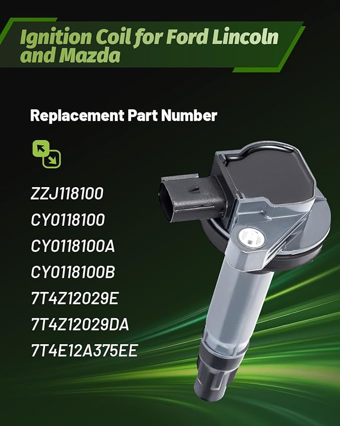 Ignition Coil OEM Replacement Engine Coils Compatible with Ford F-150 Explorer Taurus Mustang Transit 150/250/350, Replaces for UF595 UF553 7T4E12A375EE
