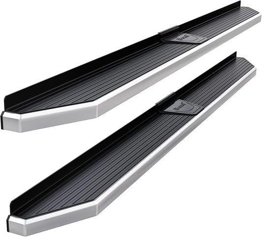 APS Polished Running Boards Compatible with Silverado Sierra 1500 2019-2025 Extended Cab & 2500 3500 2020-2025 (Exclude 19 1500 LD)(Silverado 1500 LTD Sierra 1500 LD 2022) 304 Stainless Steel