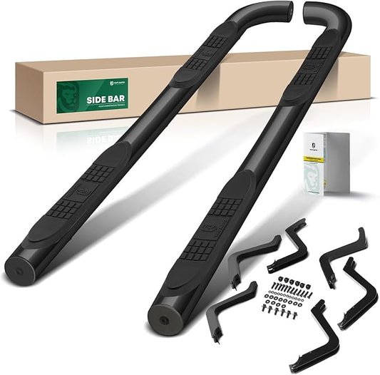 YHTAUTO 3 Inch Running Boards Fit Toyota 4Runner 2010-2024 SUV, Round Side Steps Carbon Steel Step Bars Off-Road Exterior Accessories