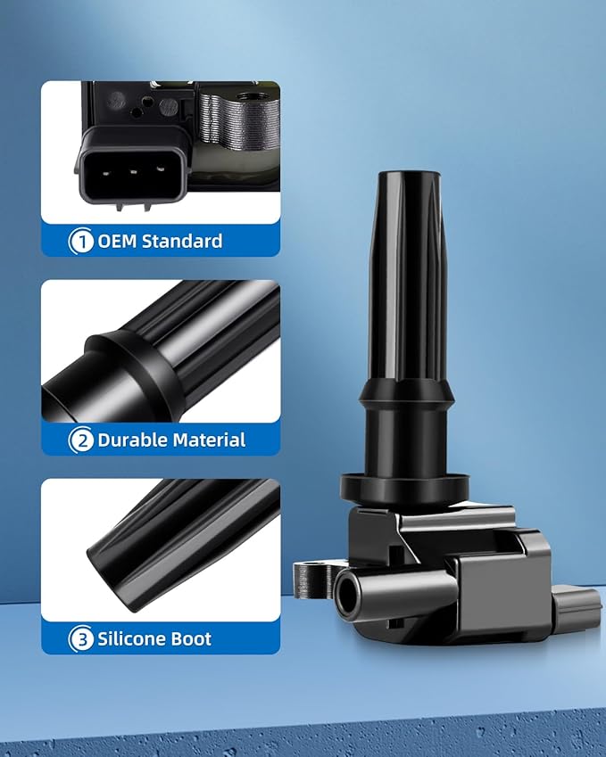 ECCPP Portable Spare Car Ignition Coils Compatible with Hyundai Santa Fe/Hyundai Sonata/Kia Magentis/Kia Optima 1999-2006 Replacement for UF285 C1226 for Travel, Transportation and Repair (Pack of 2)