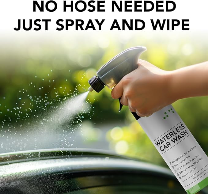 Waterless Car Wash Spray for Tesla, No Hose Needed | Biodegradable, Safe on Wraps, for Tesla Cleaning Products Exterior, UV & Ceramic Protection, for Tesla Model 3 Y S X Car Accessories 2025