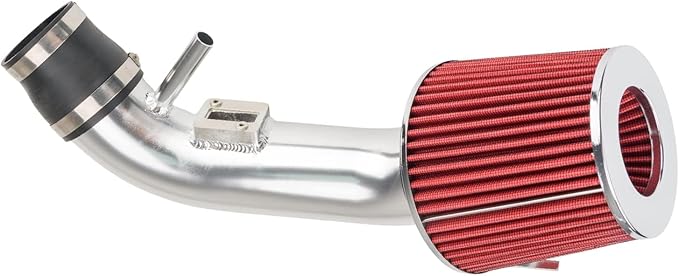 PHILTOP Cold Air Intake System Aluminum Polished High Flow Replacement for Nis-san Altima 2007 S 2.5L L4 Gas DRSS-5090, High Performance Filters