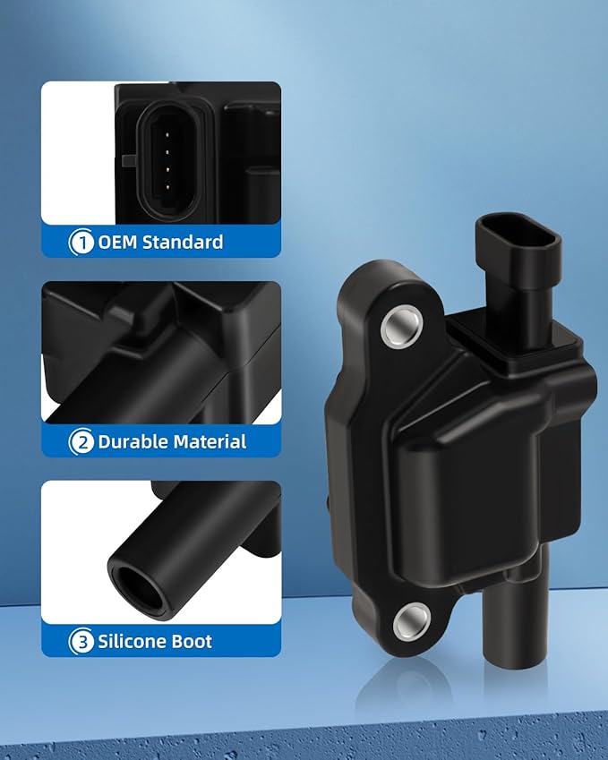 ECCPP 8 ignition coils with 8 iridium Spark Plugs,D510C,for Chevrolet for GMC CadillacCamaro Corvette Express Impala CTS Rainier Avalanche for Silverado Suburban Savana