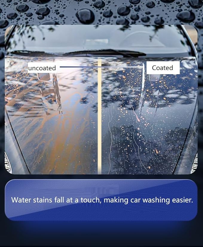 Sopami Car Coating Spray,Quick Effect Coating Agent,Car Scratch Wax Polish Spray,Oil Film Emulsion Glass Cleaner,Extremely Hydrophobic,Unmatched Slickness - Car Care Products (16.91 OZ)