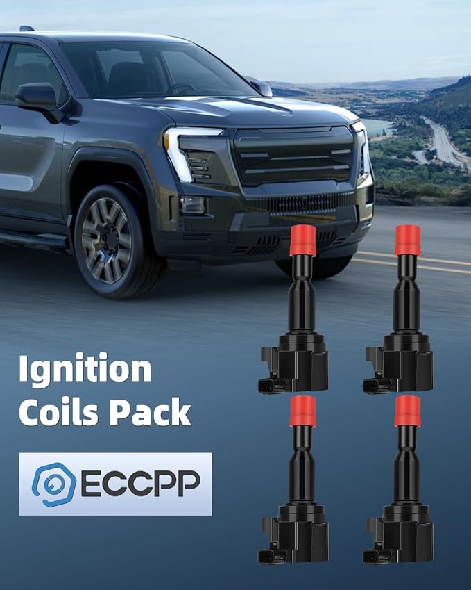 ECCPP Set of 4 Ignition Coil Pack Replacement for Honda 1.5L L4 2007 2008 for UF581 C1578 30520-PWC-S01