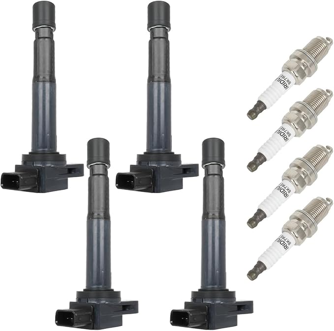 ECCPP 4 ignition coils with 4 iridium Spark Plugs,UF298,coils packs,for Honda S2000 2.0L 2000-2003,UF298