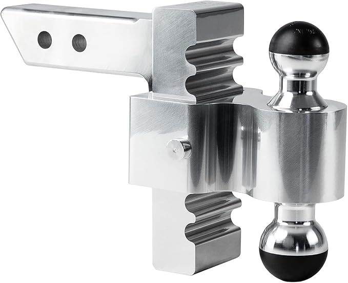 ANDERSEN HITCHES | 6" Drop/Rise | Adjustable Rapid Hitch with 2x2-5/16 inch Greaseless AlumiBall | FIfth Wheel Trailer Hitch | Tow Accessories | 3405