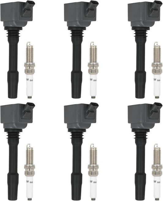 ECCPP UF750 6 ignition coils with 6 iridium Spark Plugs,for BMW 340i,340i GT xDrive,540i,540i xDrive,X3,440i,440i xDrive,740i,640i xDrive,M240i,X4 & Mini Cooper Clubman 6-PC