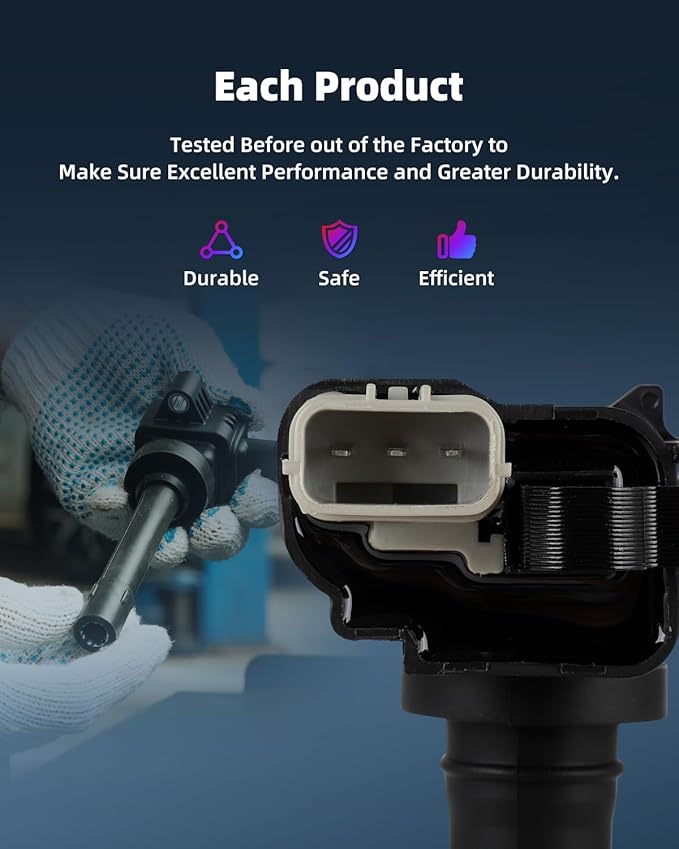 ECCPP UF742 8 ignition coils with 8 iridium Spark Plugs 2018-2016 for Chevrolet Camaro;2018-2014 for Chevrolet Corvette;2018-2014 for Chevrolet Silverado 1500 (UF268)