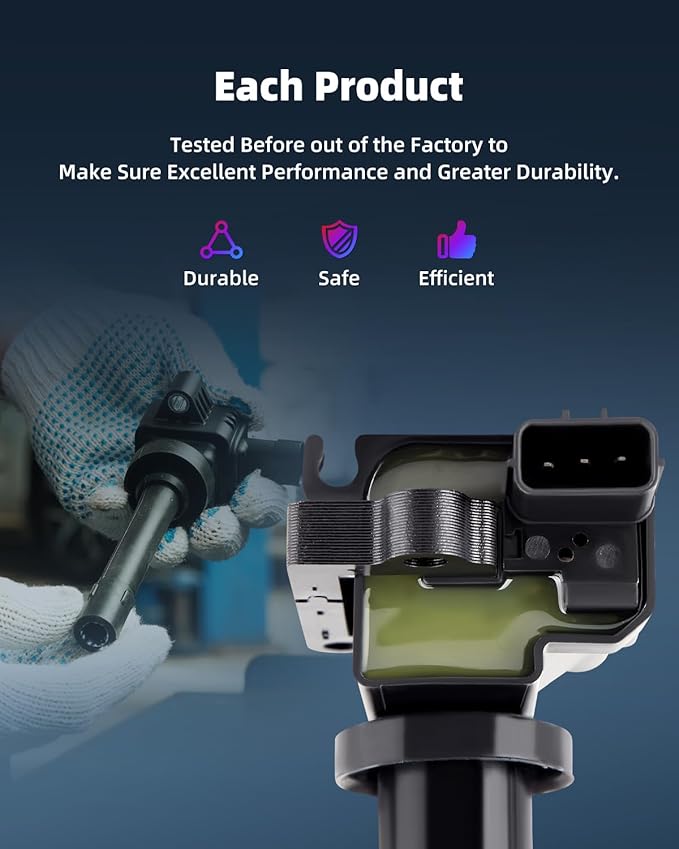 ECCPP Portable Spare Car Ignition Coils Compatible with Hyundai Santa Fe/Hyundai Sonata/Kia Magentis/Kia Optima 1999-2006 Replacement for UF285 C1226 for Travel, Transportation and Repair (Pack of 2)