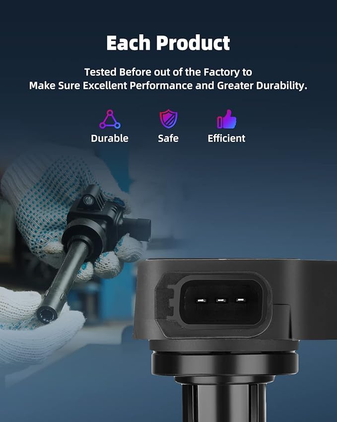 ECCPP Coil Pack UF242 Pack of 6 Ignition Coils Fit for Honda Acura Odyssey Accord Pilot MDX TL RL Vue 3.0L 3.2L 3.5L V6 Replacement for C1221 30520P8EA01 30520RCAA02 C1221