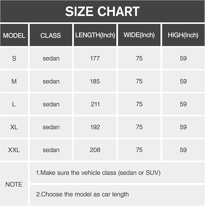 DINGHAO Car Cover Waterproof All Weather with Hot Stitching for Automobiles,6 Layers Outdoor Full Exterior Cover Sun UV Rain Snow Wind Protection Fit for 201"(201 * 75 * 59 inch) Sedan
