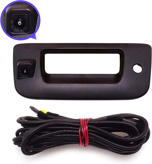 Tailgate Handle Rear View Backup Camera Fit for 2007-2013 Chevrolet Silverado/GMC Sierra 1500 2500 HD Pickup Reverse Backup Camera Replacement | IP68 Waterproof |170° Wide Angle |
