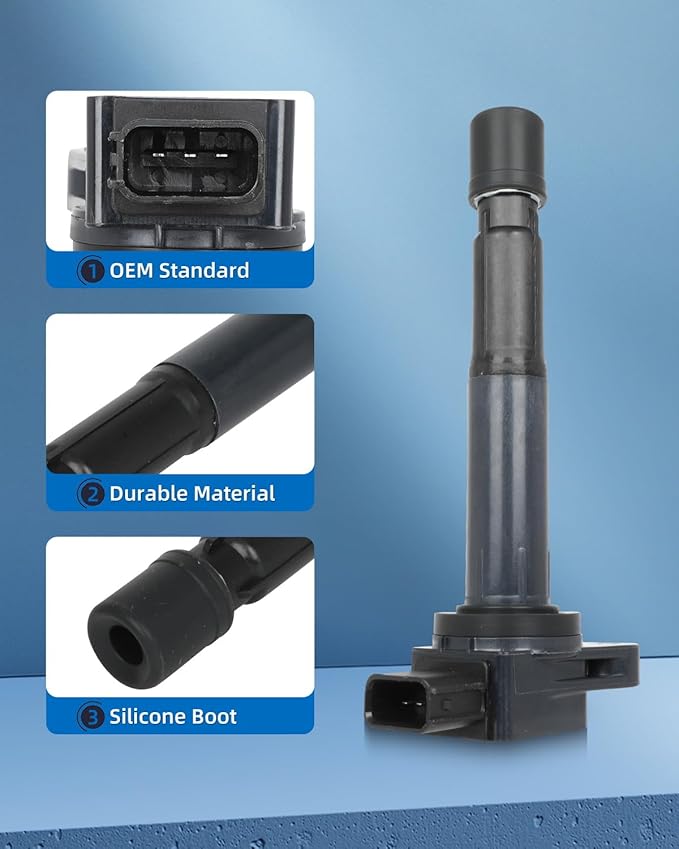 ECCPP 4 ignition coils with 4 iridium Spark Plugs,UF298,coils packs,for Honda S2000 2.0L 2000-2003,UF298