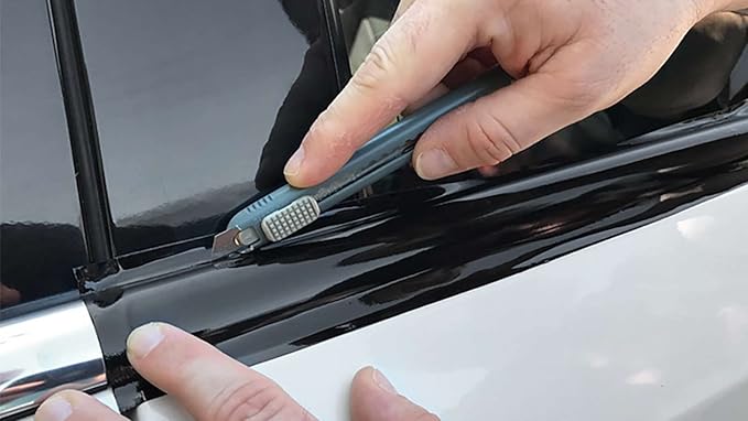 3M 2080 G12 Gloss Black Vinyl Wrap Kit for Black Out Chrome Delete Window Trim Door Trim with Tool Kit 2" x 50Ft