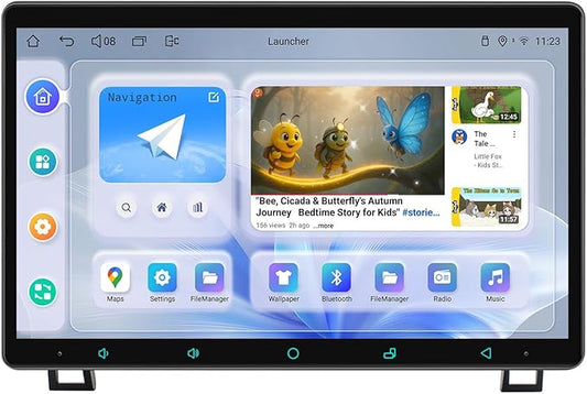 JOYING Android 13 Car Radio for Toyota Tundra 2007-2013 Sequoia 2008-2019, 11.6 Inch Touchscreen Car Stereo with Wireless Carplay & Android Auto, FM, GPS Navigation, Bluetooth 5.1, SWC(JY-TT115N8)