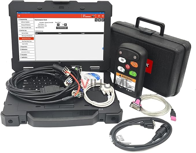 Ready to Use for Bobcat Diagnostic Tool (RST) Bobcat Service Analyzer Ready Tool Harness Remote Start Tool with Laptop Service (Tool with Laptop（DELLL)