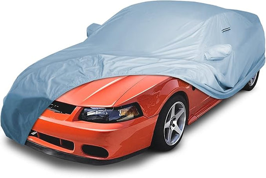 iCarCover Premium Car Cover for 1999-2017 Ford Mustang Saleen Heavy Duty Waterproof All-Weather Automobiles Custom Fit Indoor Outdoor UV Snow Protection Covers with Straps and Bag