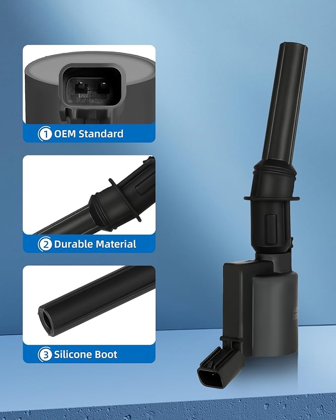 ECCPP Portable Spare Car Ignition Coils Compatible with Ford/Lincoln/Mercury 1997-2017 Replacement for DG508 DG457 for Travel, Transportation and Repair (Pack of 8) (DG508 W/SPARK PLUGS)