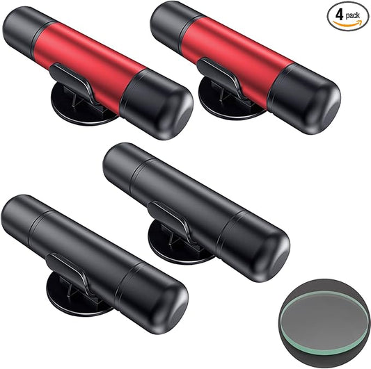 4 Pack Safehammer Window Breaker with Seatbelt Cutter,2-in-1 Car Safety Hammer Emergency Escape Tool,Auto Rescue Tool Window Breaker,Car Glass Breaker,Life-Saving Emergency Artifact(２Black ２Red)