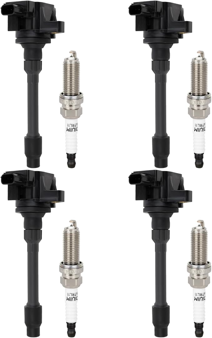 ECCPP Ignition Coil Coils&iridium Spark Plugs UF749 for Honda Civic 2015-2019, Civic 2016/2020, 1.5L 2.0L set of 4