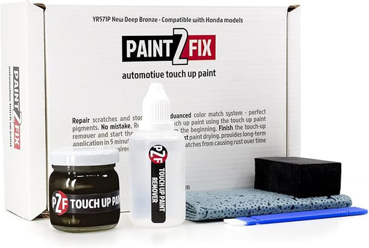 YR571P New Deep Bronze Touch-Up Paint & Scratch Repair Kit for Honda Models - 1.35 fl oz (35 ml)