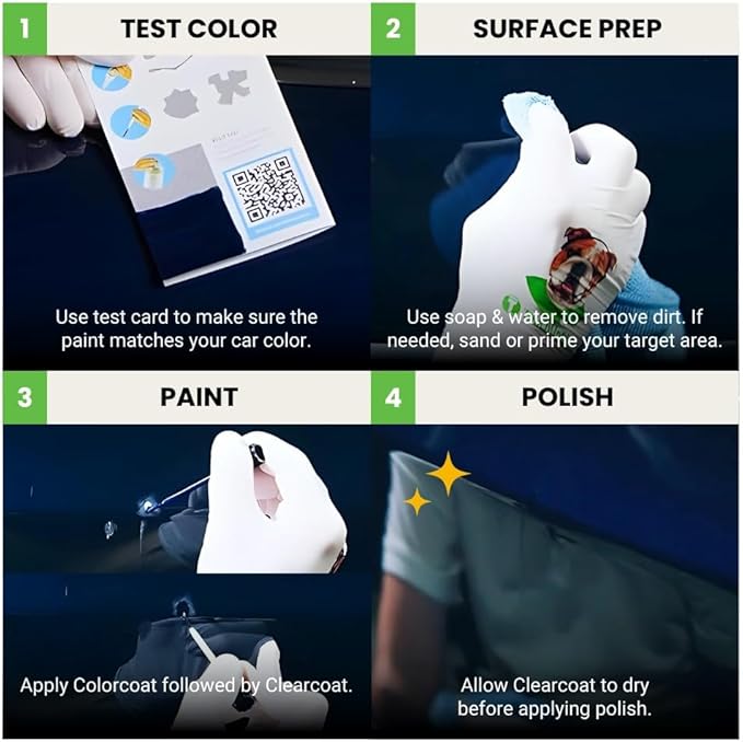 TouchUpDirect NH-737M Polished Gray Metal Metallic Compatible with Honda Exact Match Touch Up Paint Brush - Essential Kit