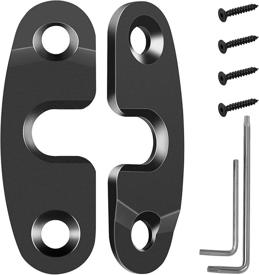 Upgrade Aluminum Alloy Sun Visor Repair Kit Heavy Duty Visor Mounting Clips Compatible with Jeep Wrangler JK JKU 2018/ Wrangler JL JLU 2018-2023/ Gladiator JT 2020-2023