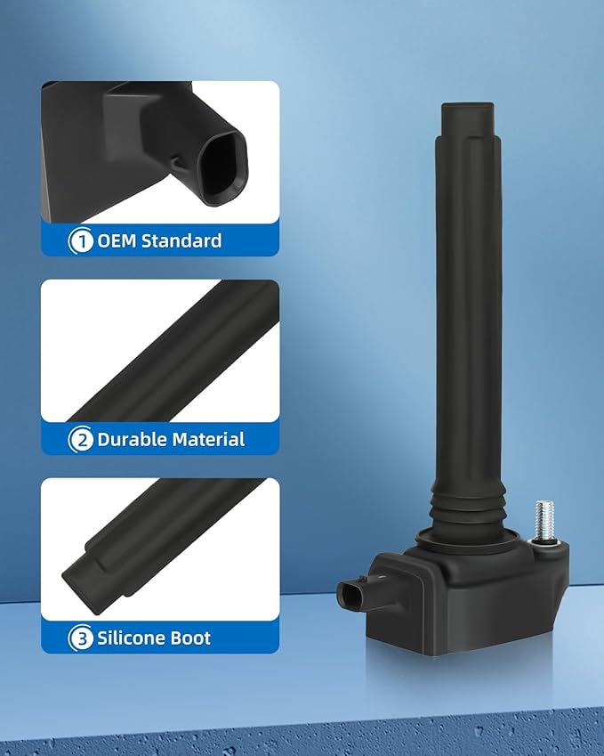 ECCPP UF648 6 ignition coils with 6 iridium Spark Plugs for Dodge for Durango Journey for Grand Caravan for Jeep for Grand for Cherokee for Wrangler for Ram Promaster 1500/2500/3500 C1791 5C1848